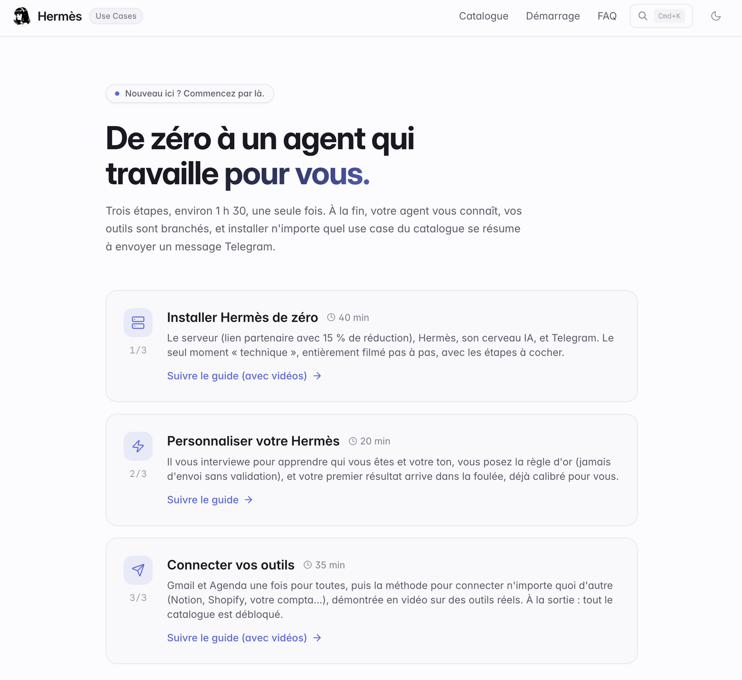 Pack de cas d'usage Hermes