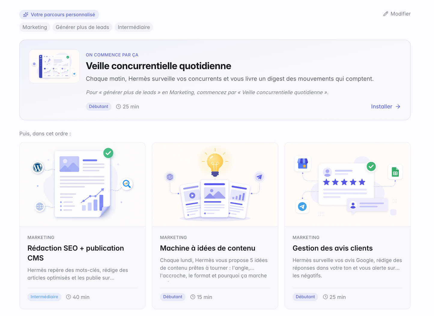 Pack de cas d'usage Hermes